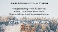 Öffnungszeiten Februar